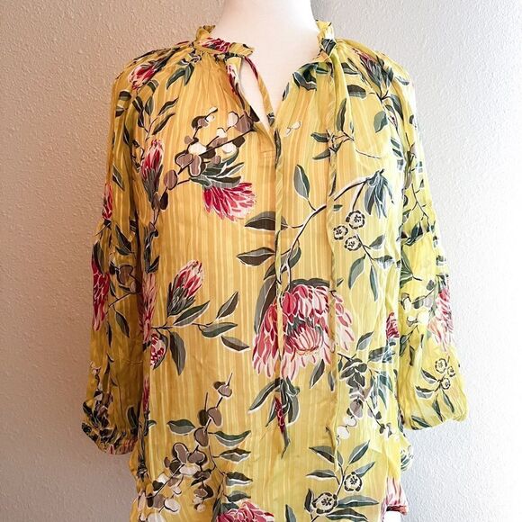 LOFT NWT Tie Neck blouse - Picture 2 of 5